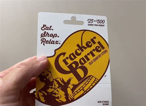 cracker barrel check gift card balance|cracker barrel old country store balance.